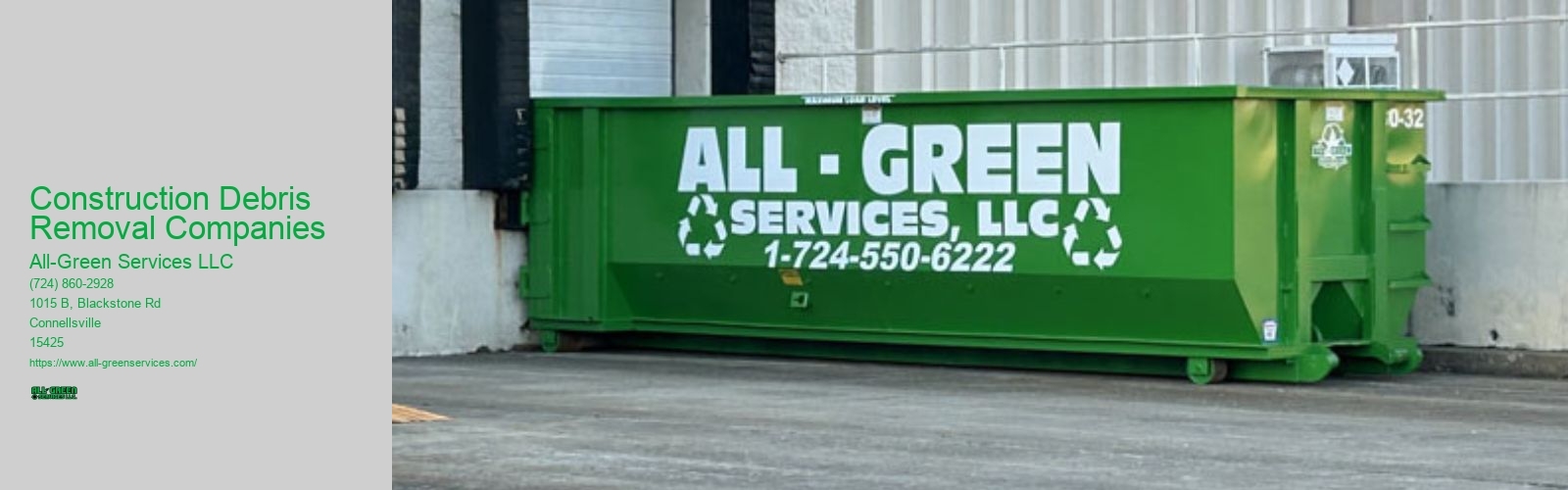 Construction Debris Removal Companies All-Green Services LLC Construction Debris Removal Companies
