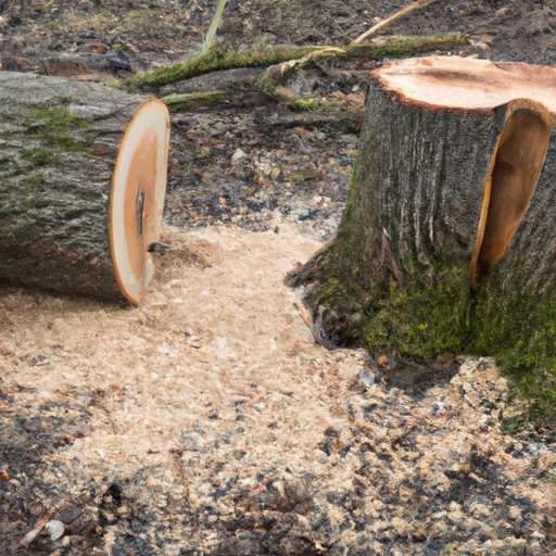 The process of tree removal and the importance of safety precautions 