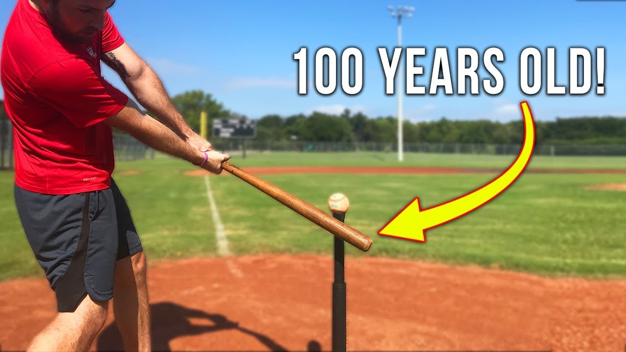 100 YEAR OLD BASEBALL BAT HOME RUN CHALLENGE! IRL Baseball Challenge