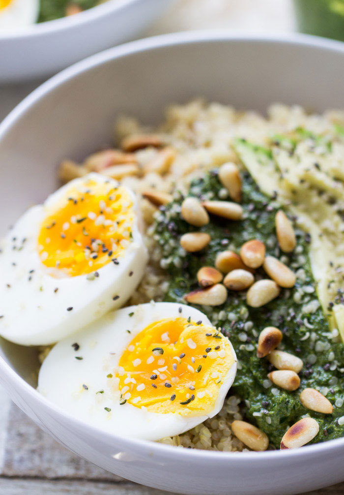 Savory Pesto Quinoa Breakfast Bowl Recipe ALOHA