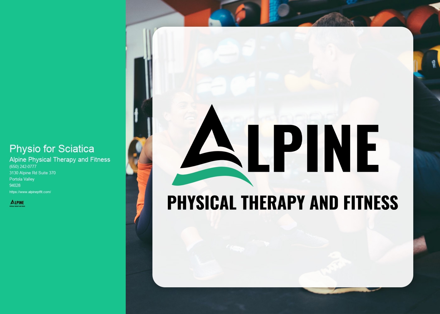 How long does it typically take to see improvement with physiotherapy for sciatica?