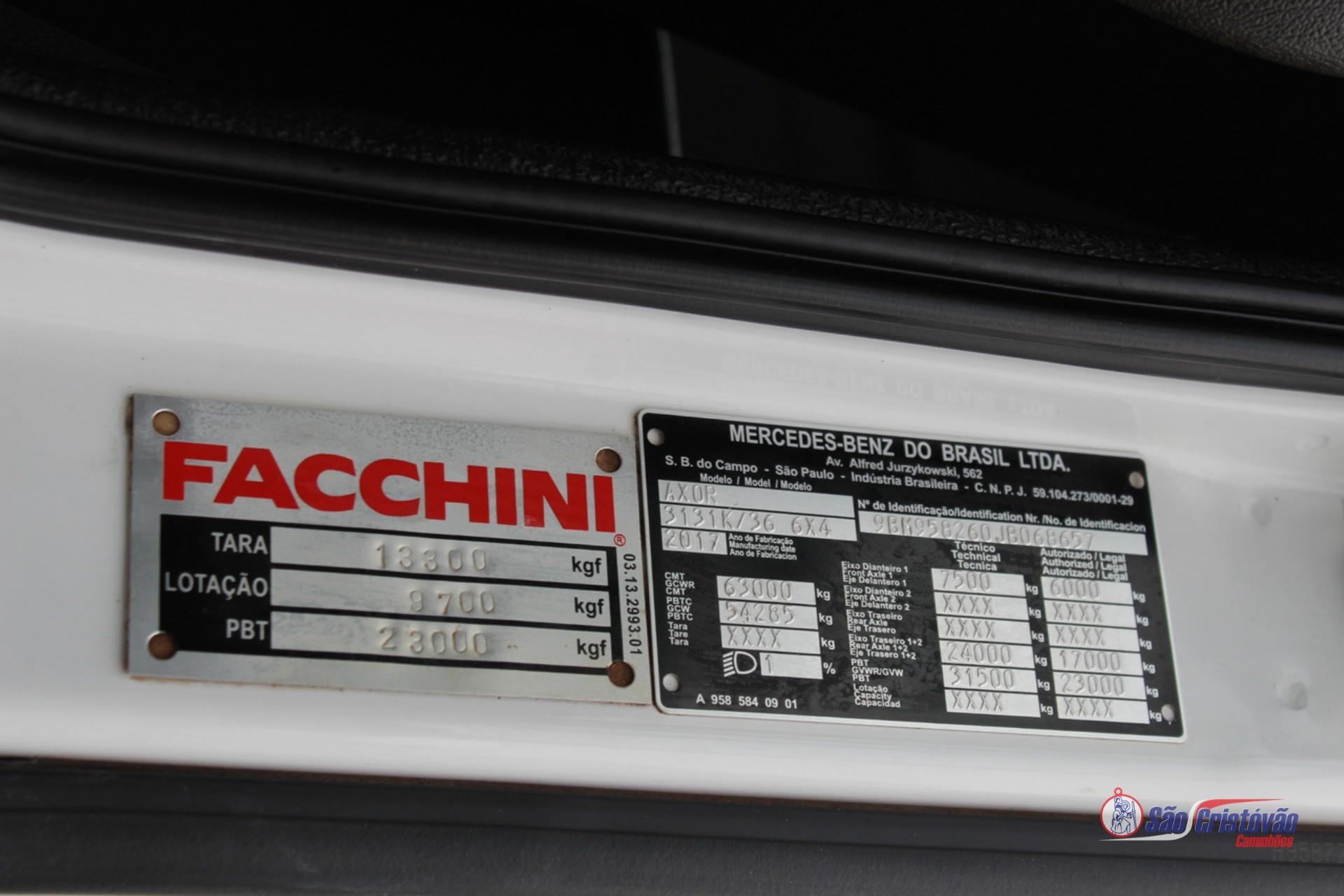 Foto numero 10 do veiculo Mercedes-Benz 3131 AXOR  - Branca - 2017/2018