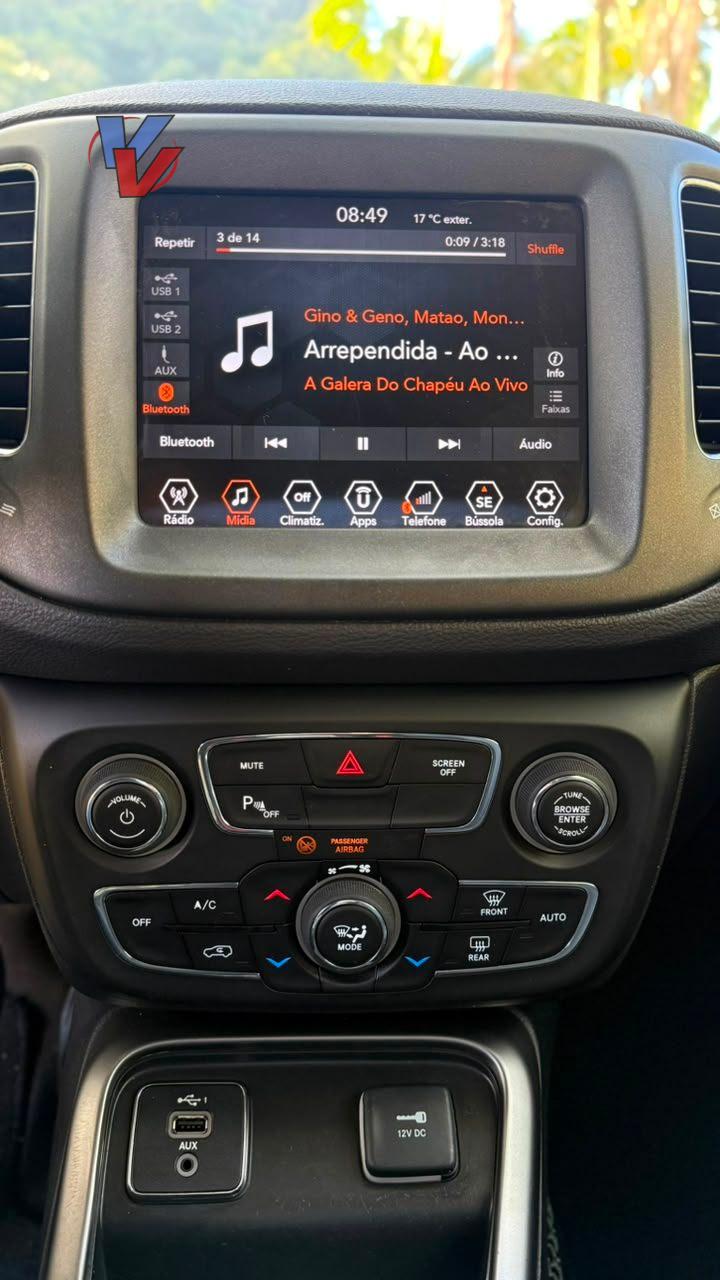 Foto numero 16 do veiculo Jeep Compass LONGITUDE 2.0 4x2 Flex 16V Aut.  - Branca - 2019/2019