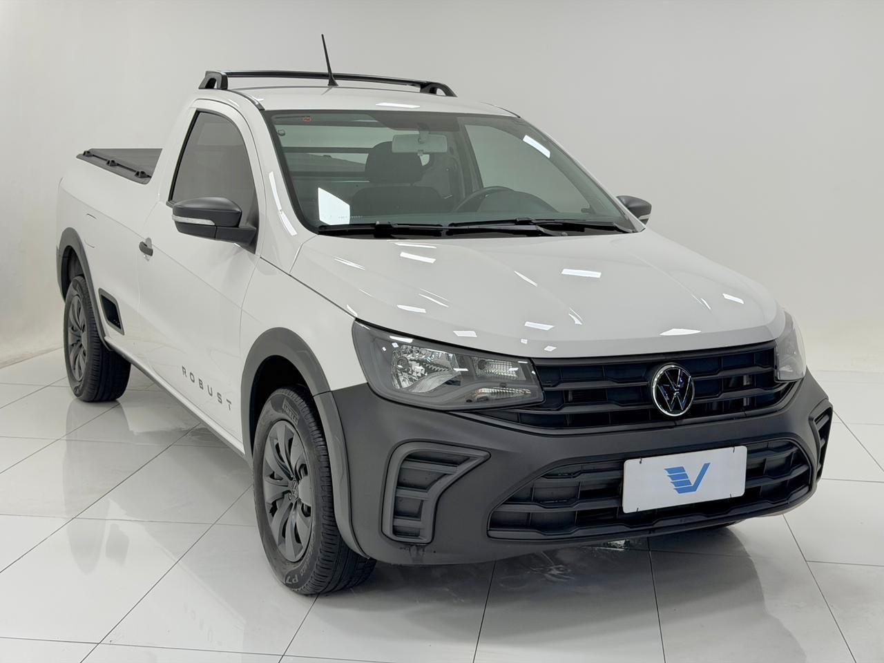 Foto numero 1 do veiculo Volkswagen Saveiro Robust 1.6 - Mec. - Branca - 2024/2025