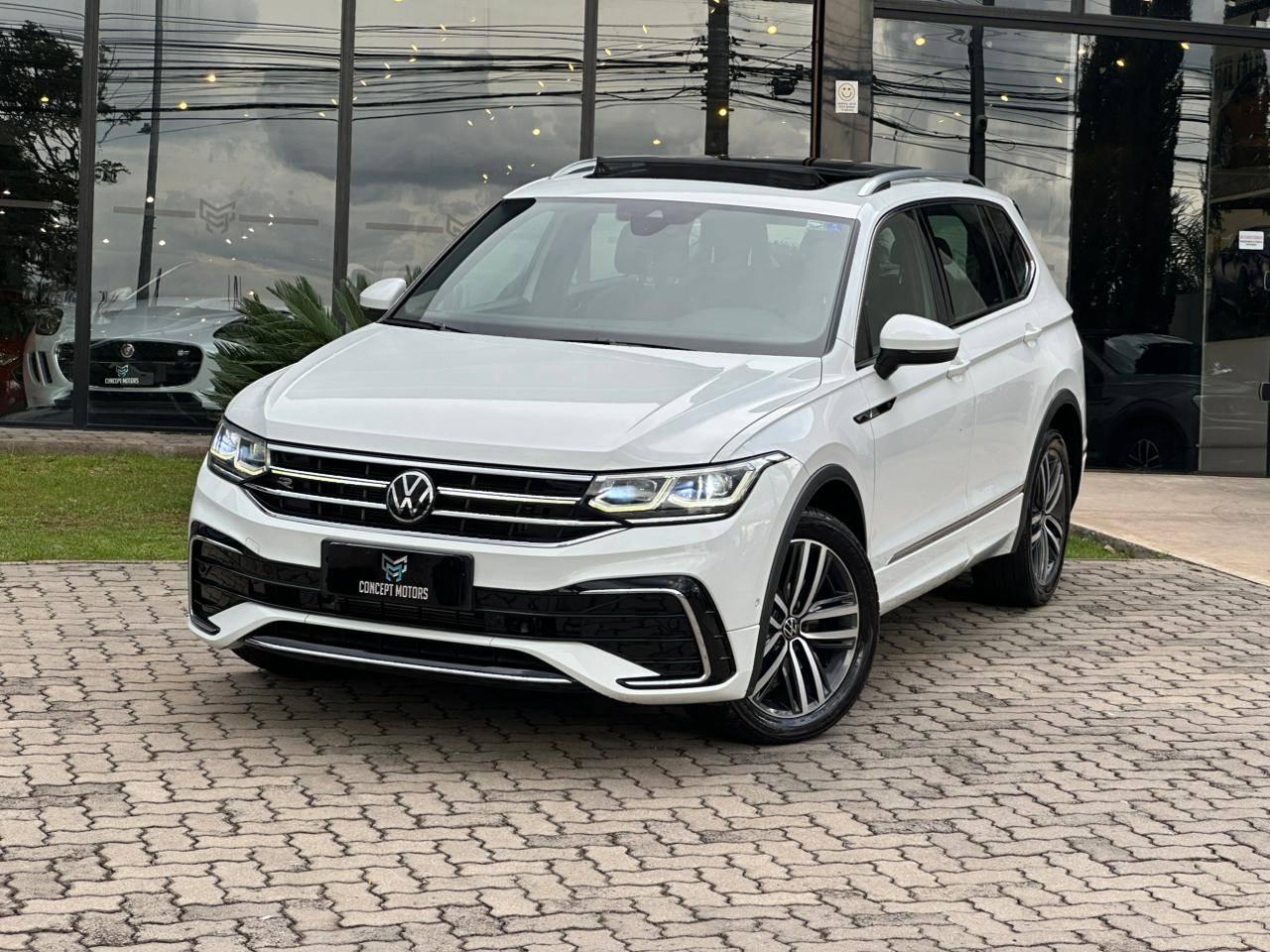 Foto numero 2 do veiculo Volkswagen Tiguan Allspac R-Line 300 TSI 2.0  - Branca - 2024/2024