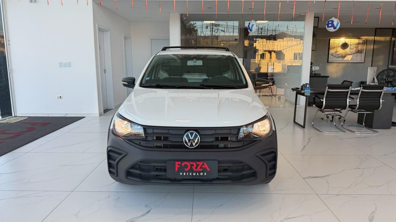 Foto numero 1 do veiculo Volkswagen Saveiro Robust 1.6 Total Flex 16V  - Branca - 2024/2025
