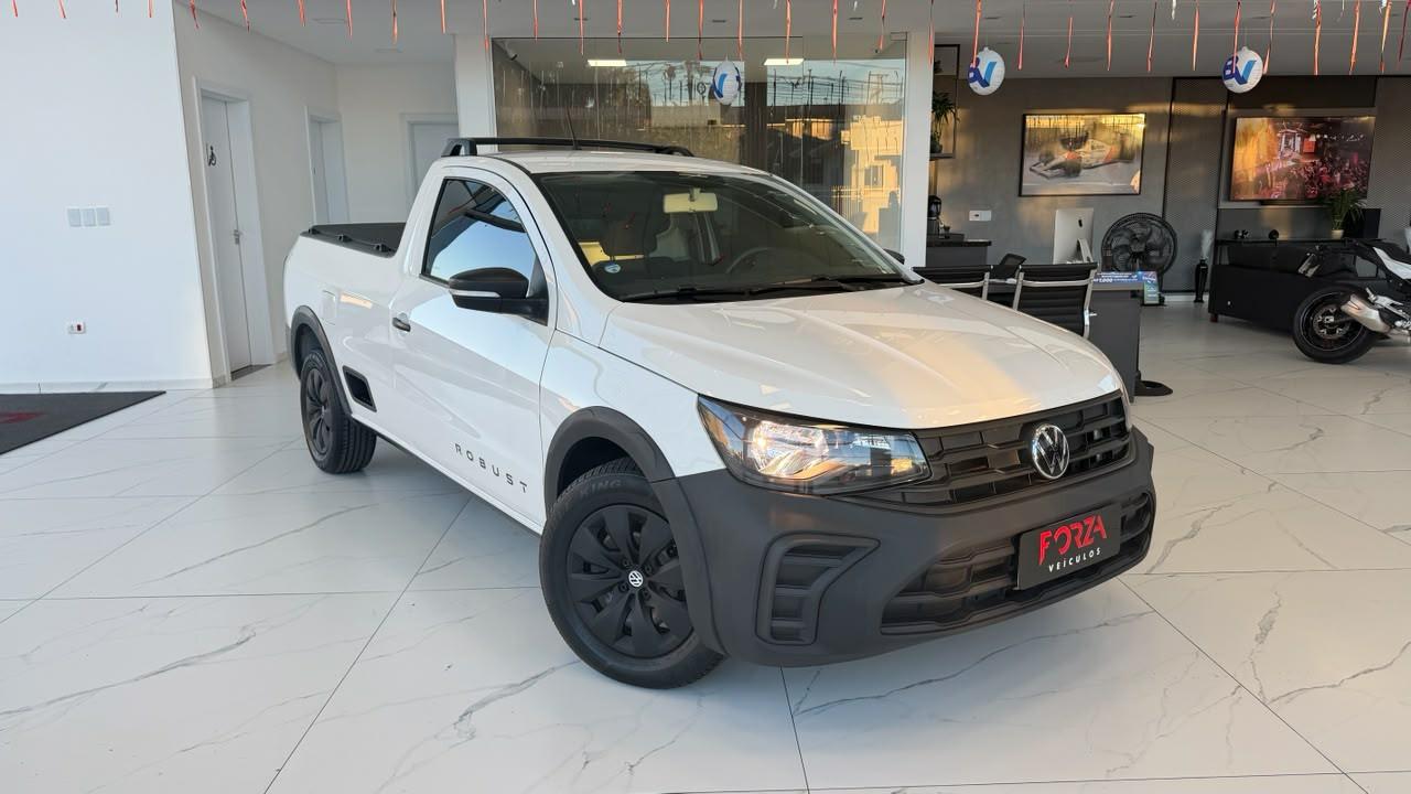 Foto numero 2 do veiculo Volkswagen Saveiro Robust 1.6 Total Flex 16V  - Branca - 2024/2025