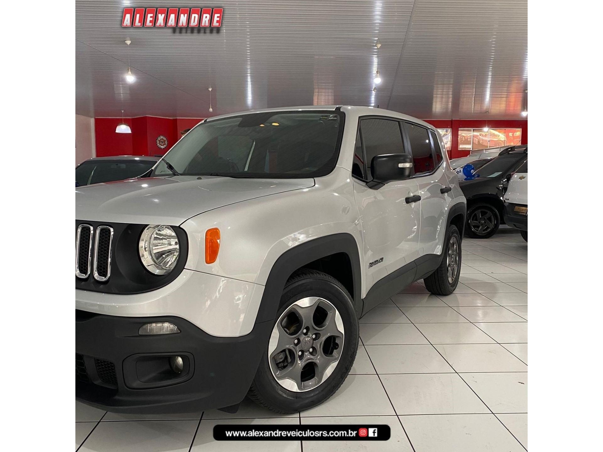 Foto numero 1 do veiculo Jeep Renegade Sport 1.8 4x2 Flex 16V Aut. - Prata - 2015/2016