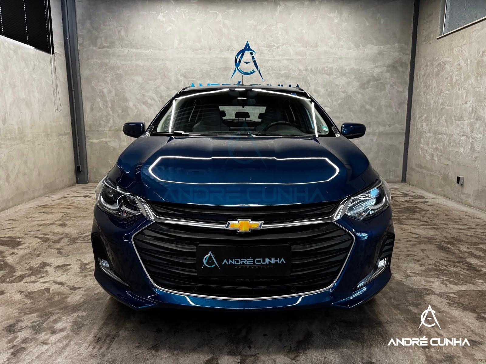 Foto numero 1 do veiculo Chevrolet Onix HATCH PREM. 1.0 12V TB Flex 5p Aut.  - Azul - 2023/2024