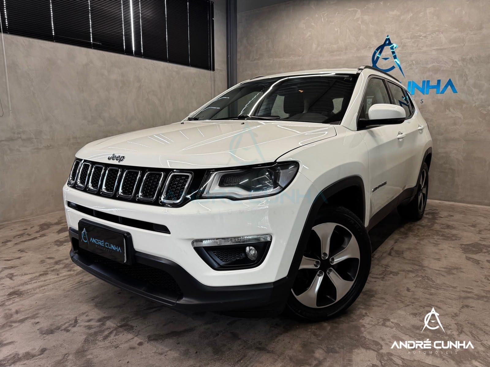 Foto numero 2 do veiculo Jeep Compass LONGITUDE 2.0 4x2 Flex 16V Aut.  - Branca - 2017/2018