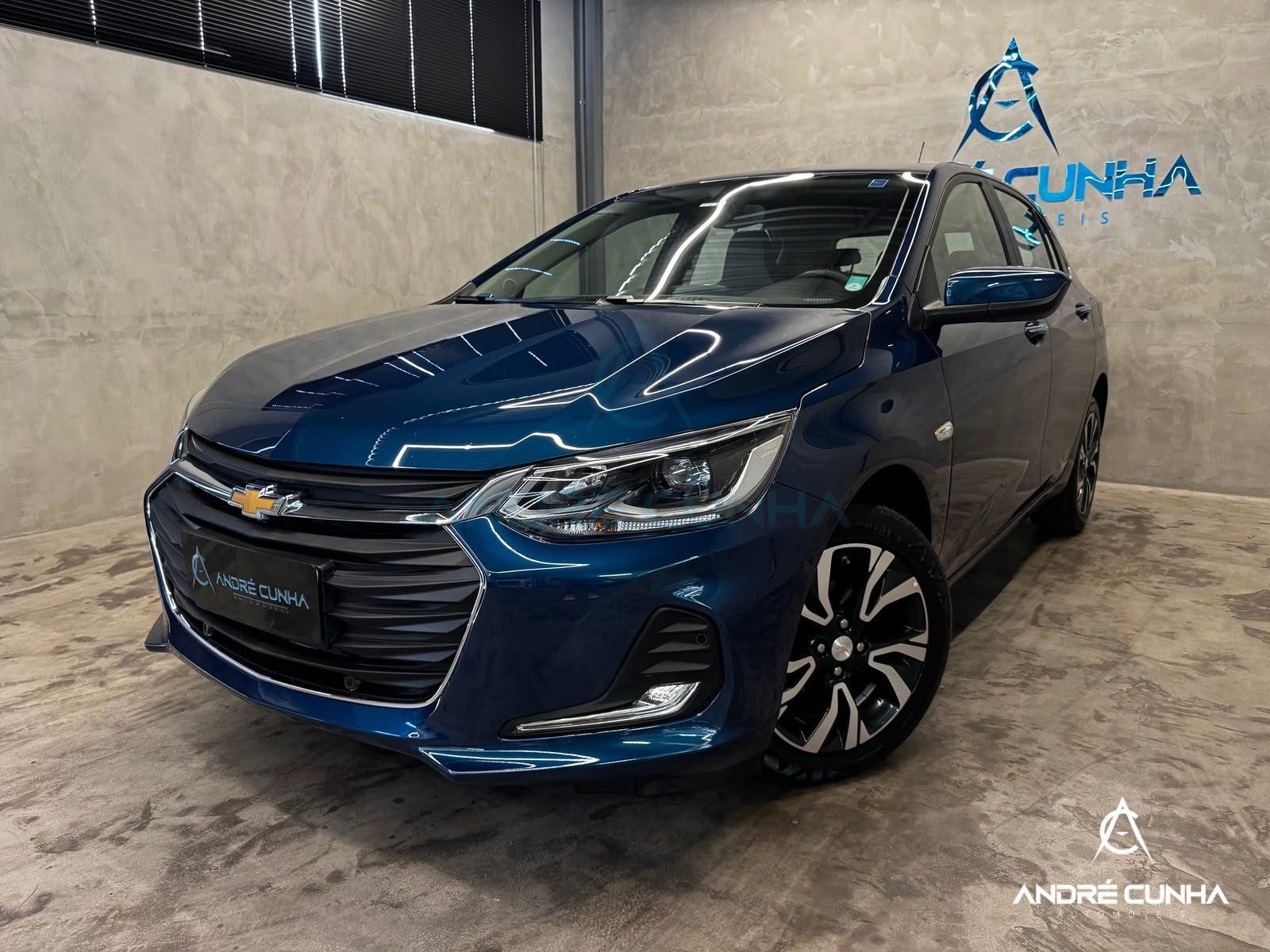 Foto numero 2 do veiculo Chevrolet Onix HATCH PREM. 1.0 12V TB Flex 5p Aut.  - Azul - 2023/2024