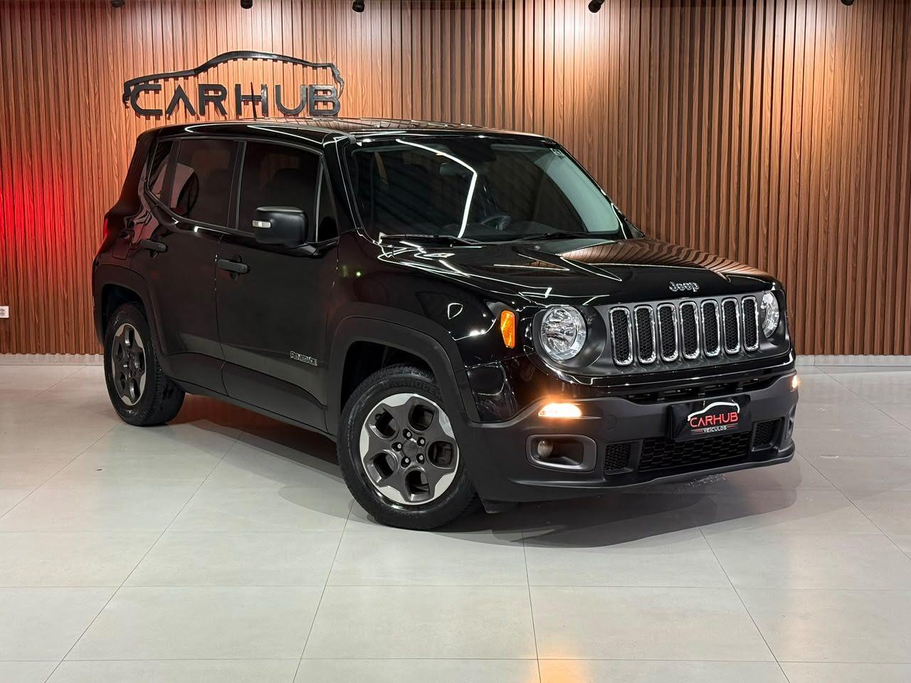 Foto numero 1 do veiculo Jeep Renegade Sport 1.8 4x2 Flex 16V Aut. - Preta - 2015/2016