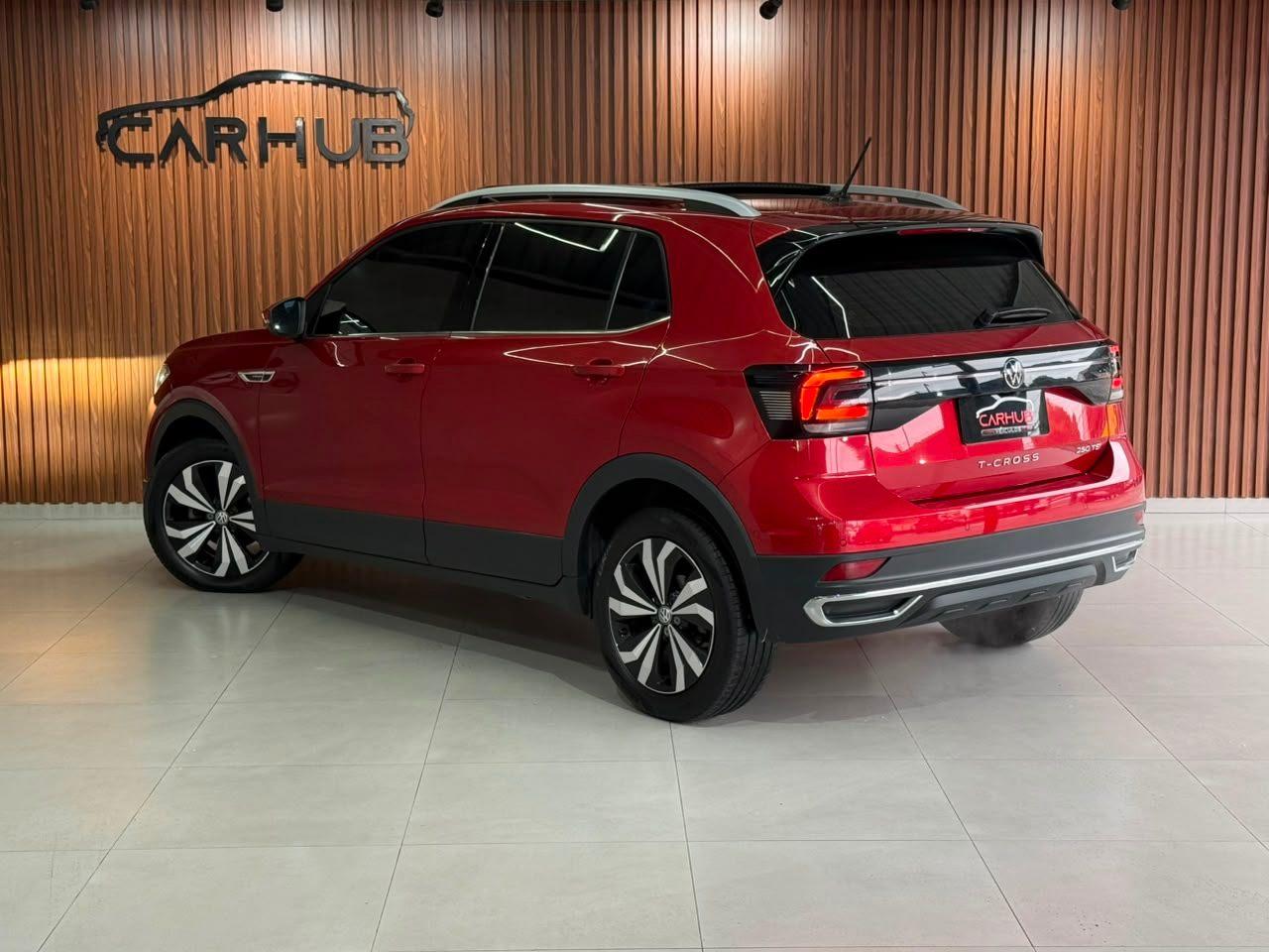 Foto numero 2 do veiculo Volkswagen T-Cross Hig. 250 TSI 1.4 Flex 16V 5p Aut  - Vermelha - 2022/2022