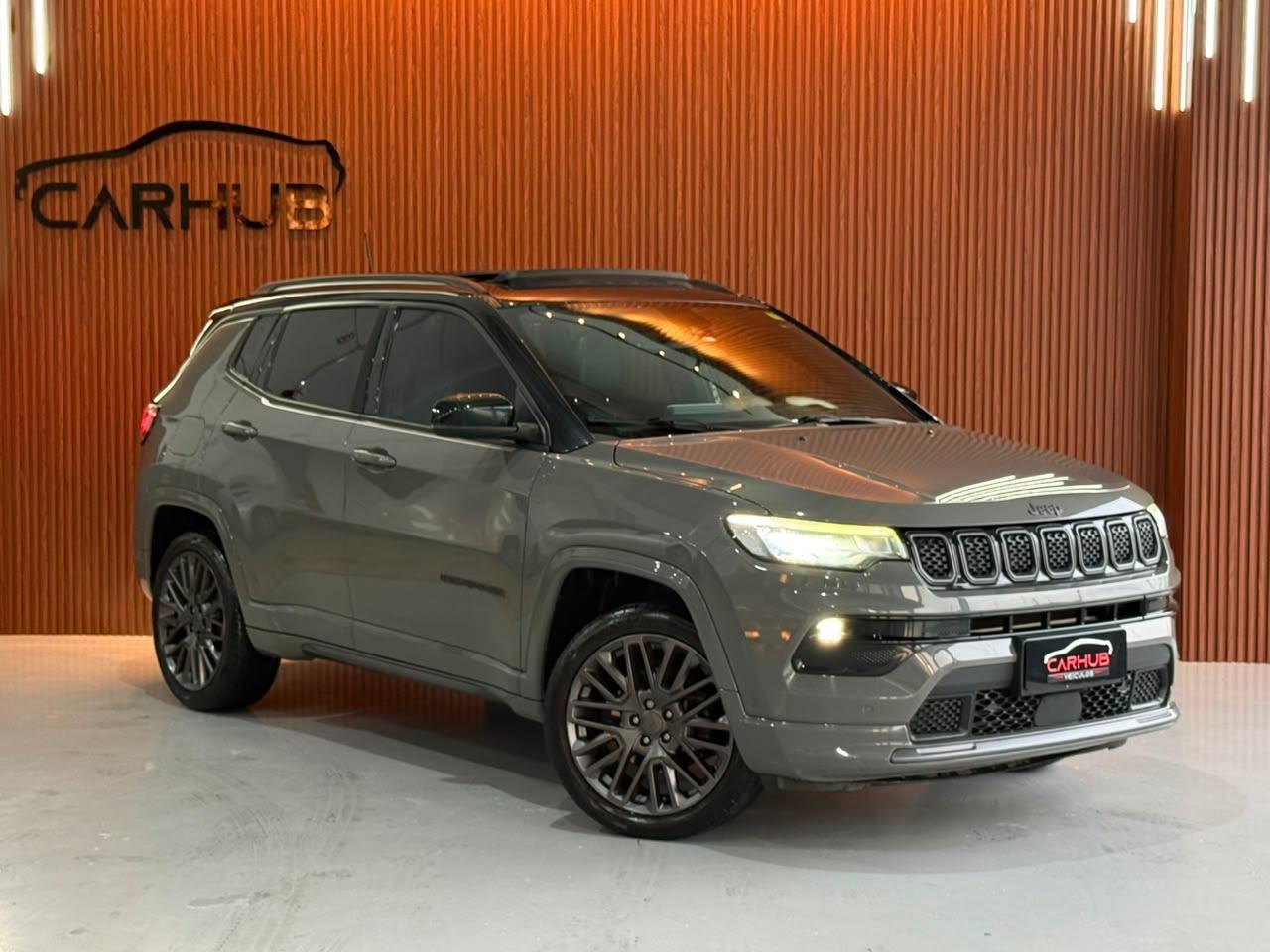 Foto numero 1 do veiculo Jeep Compass S T270 1.3 TB 4x2 Flex Aut.  - Cinza - 2021/2022