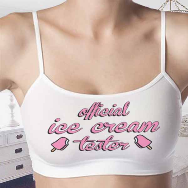 cream bralette crop top