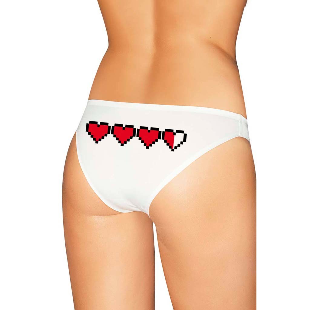 Pixel Hearts Panties - Gamer Girl Lingerie - Undies | Cute Panties