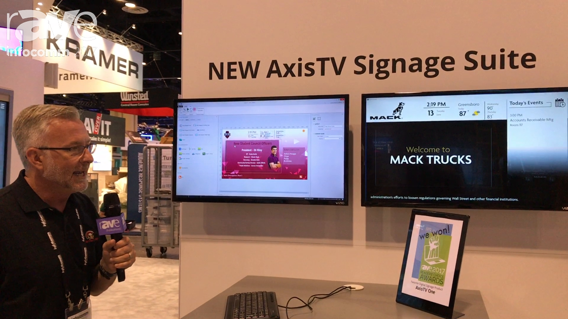 InfoComm 2017: Visix Exhibits AxisTV One Signage Suite