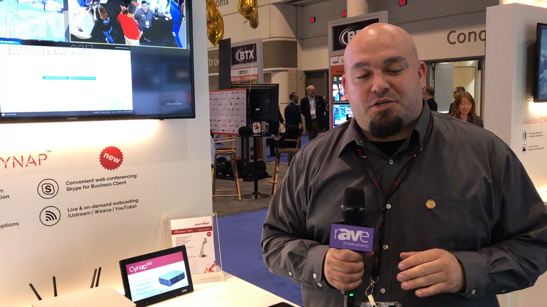 InfoComm 2017: WolfVision Demos Cynap 365 Conferencing and Collaboration Solution