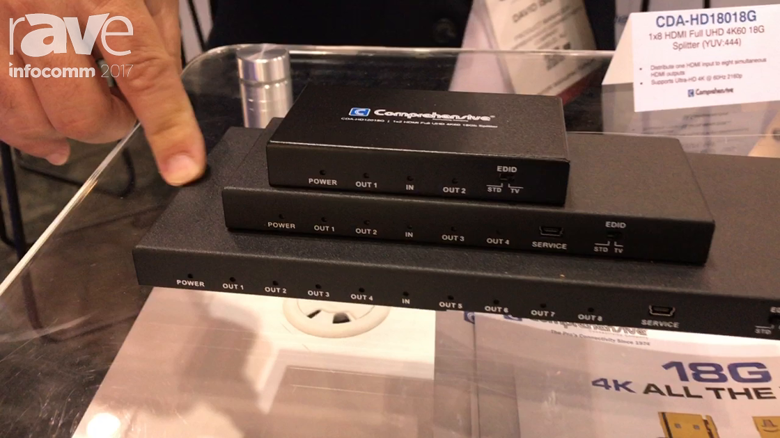 InfoComm 2017: Comprehensive Intros Their New Line of CDA-HD 12018G HDMI Splitters