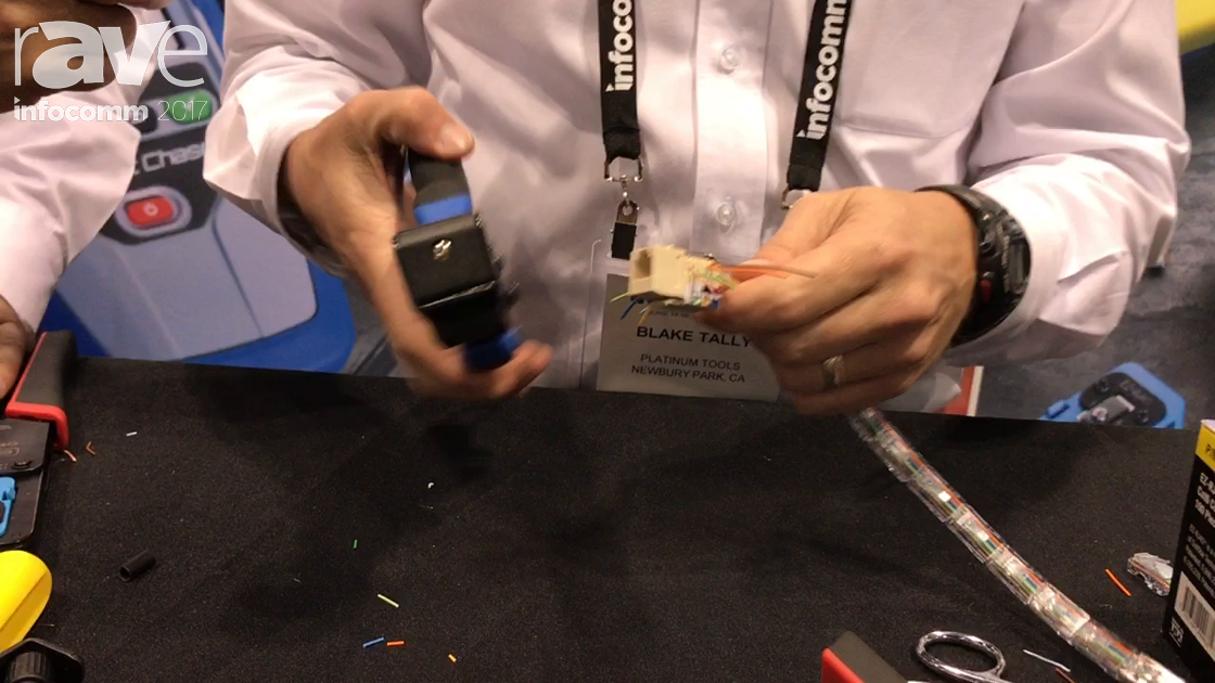 2017 Platinum Tools Demonstrates XPress Jack Termination Tool