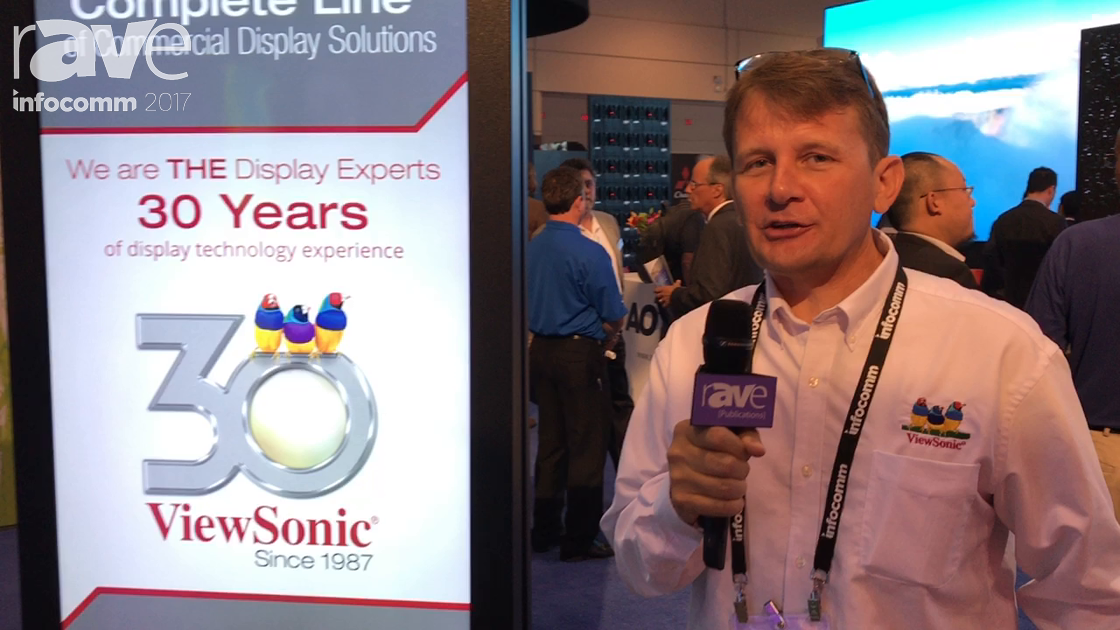 InfoComm 2017: ViewSonic Shows the STND052 DIY Dual Sided Display Kit