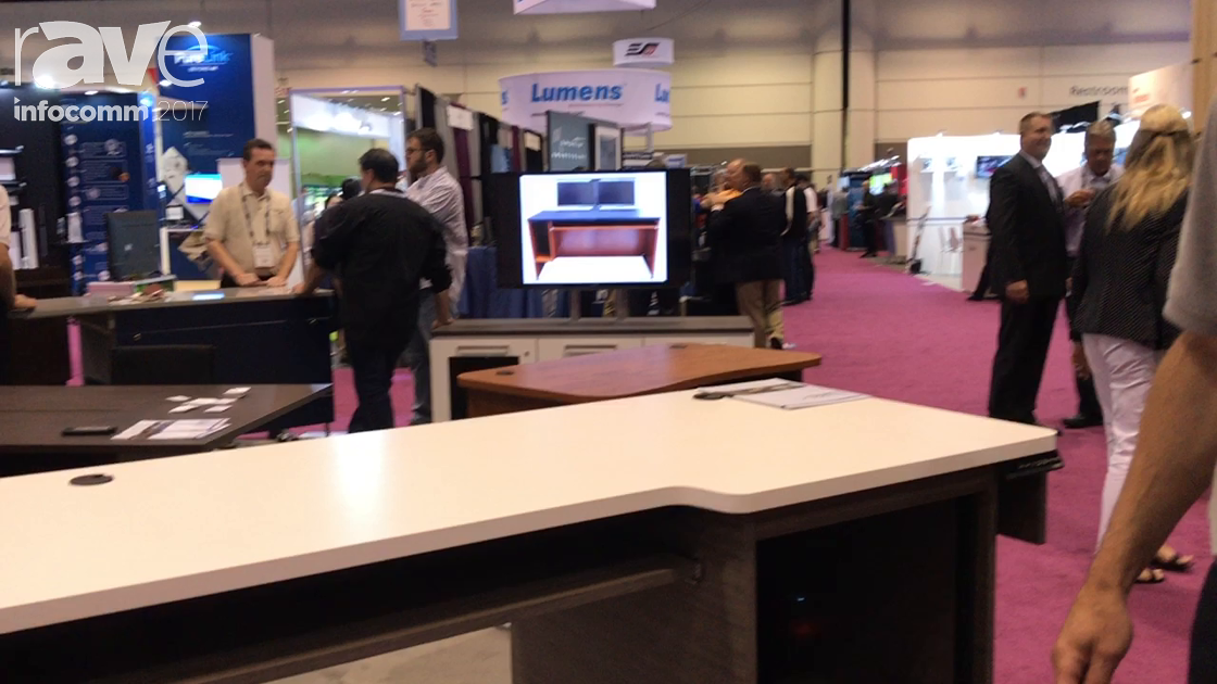 InfoComm 2017: ExactFurniture Features DS-740 Height Adjustable Desk