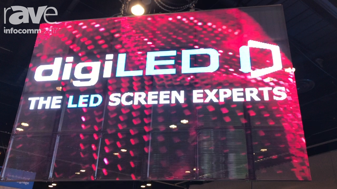InfoComm 2017: digiLED Shows Off Their Mirage-M Semi-Transparent Display