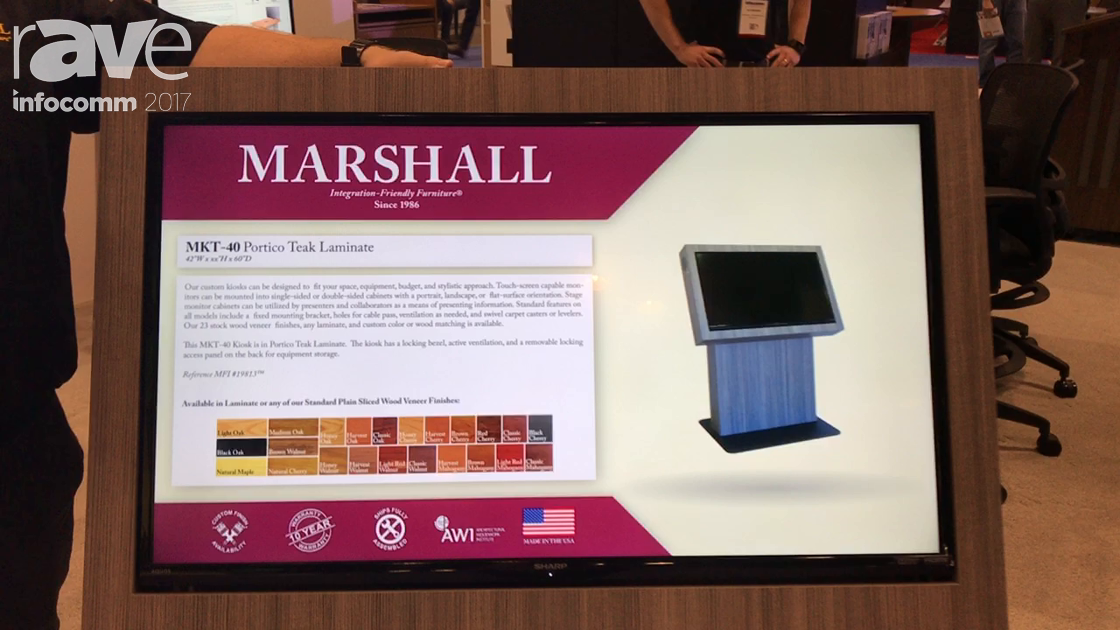 InfoComm 2017: Marshall Furniture Highlights the MKT-40, a Custom Kiosk