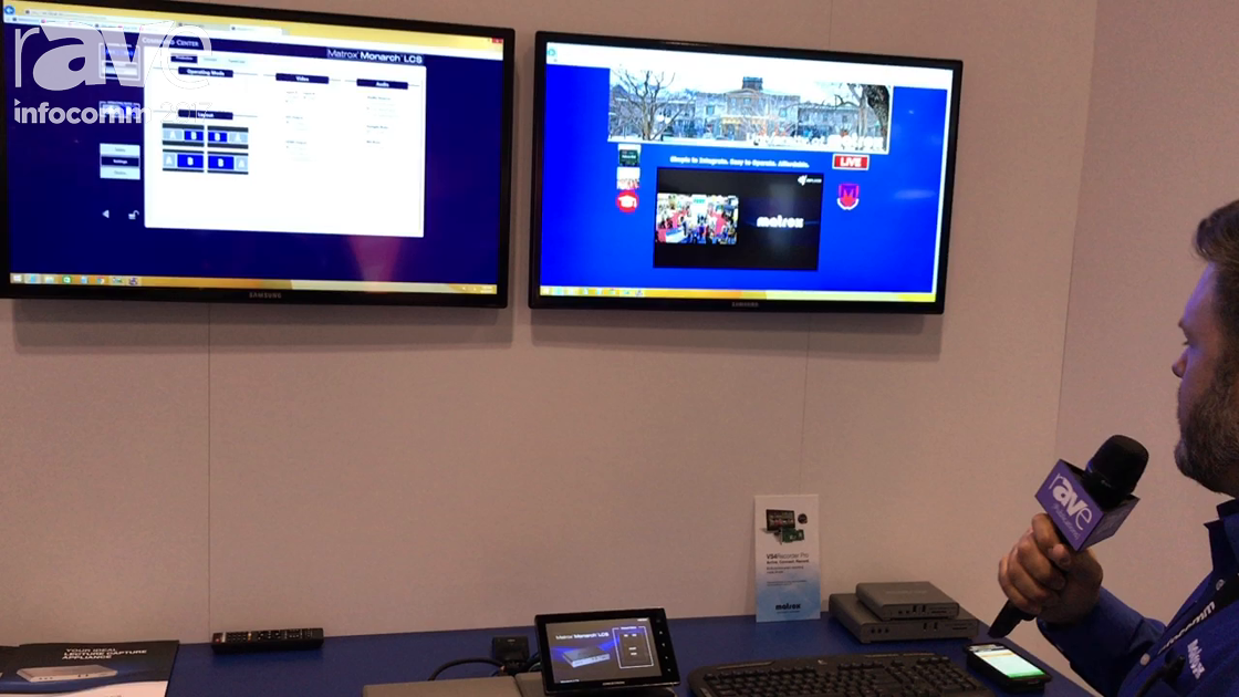 InfoComm 2017: Matrox Exhibits Monarch LCS Lecture Capture Solution