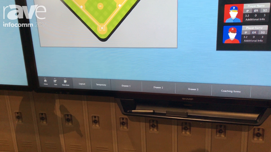 InfoComm 2017: Sharp Demos PNL803C Displays Set Up as a Huge Interactive Whiteboard