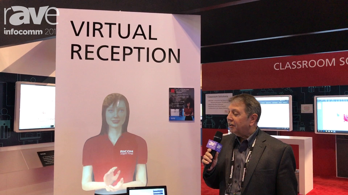 InfoComm 2017: Ricoh Demos Virtual Reception Holographic Display with Ultra-Short Throw Projector