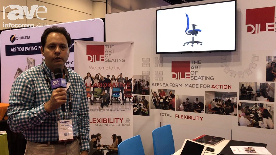 InfoComm 2017: USA Office Furniture Features DILE Office Chairs (In Spanish)