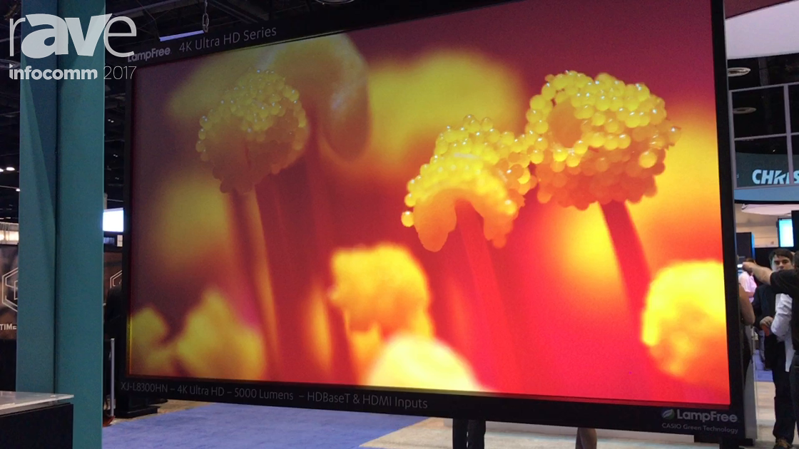 InfoComm 2017: Casio Demos XJ-L8300HN 4K Ultra HD Projector