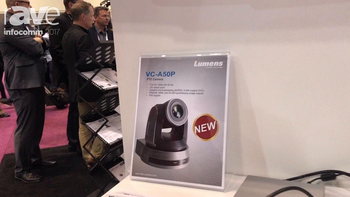 InfoComm 2017: Lumens Features VC-A50P Ethernet Camera With HDMI, Serial Digital Port