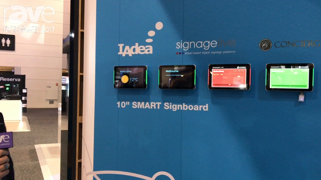 Integrate 2017 signagelive Demos Its Calendar Widget on the Quantum