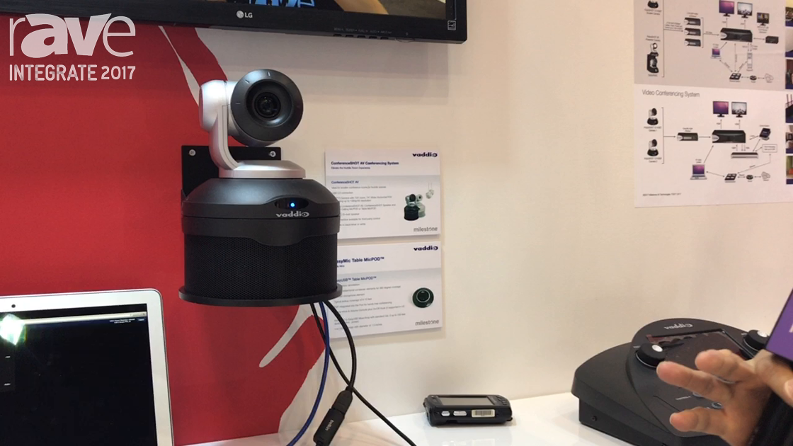 Integrate 2017: Vaddio Features Its ConferenceSHOT AV Conferencing System on Midwich Stand