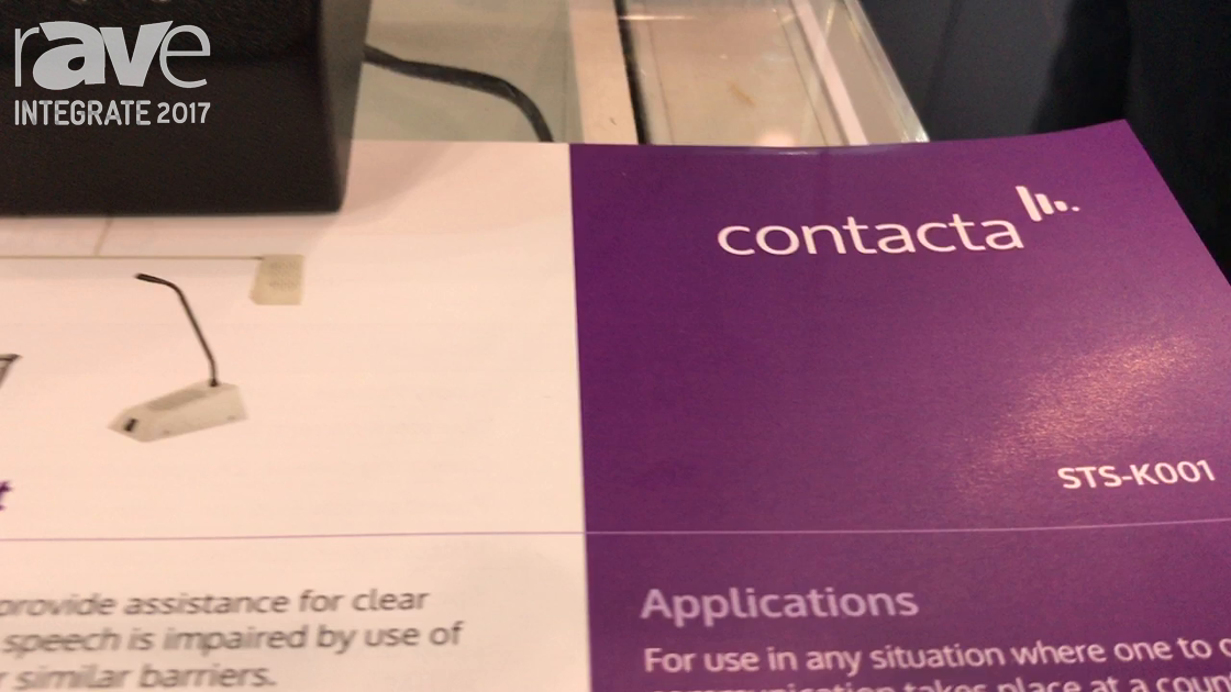 Integrate 2017: Contacta Systems Shows STS-K001 Speech Transfer System at Amber Technologies Stand