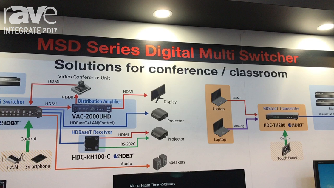 Integrate 2017: IDK Corporation Shows the MSD Series of Digital Multi Switchers on the AVglue Stand