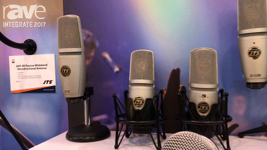 Integrate 2017: JTS Shows Its Recording Microphone Range on the Amber Technologies Stand