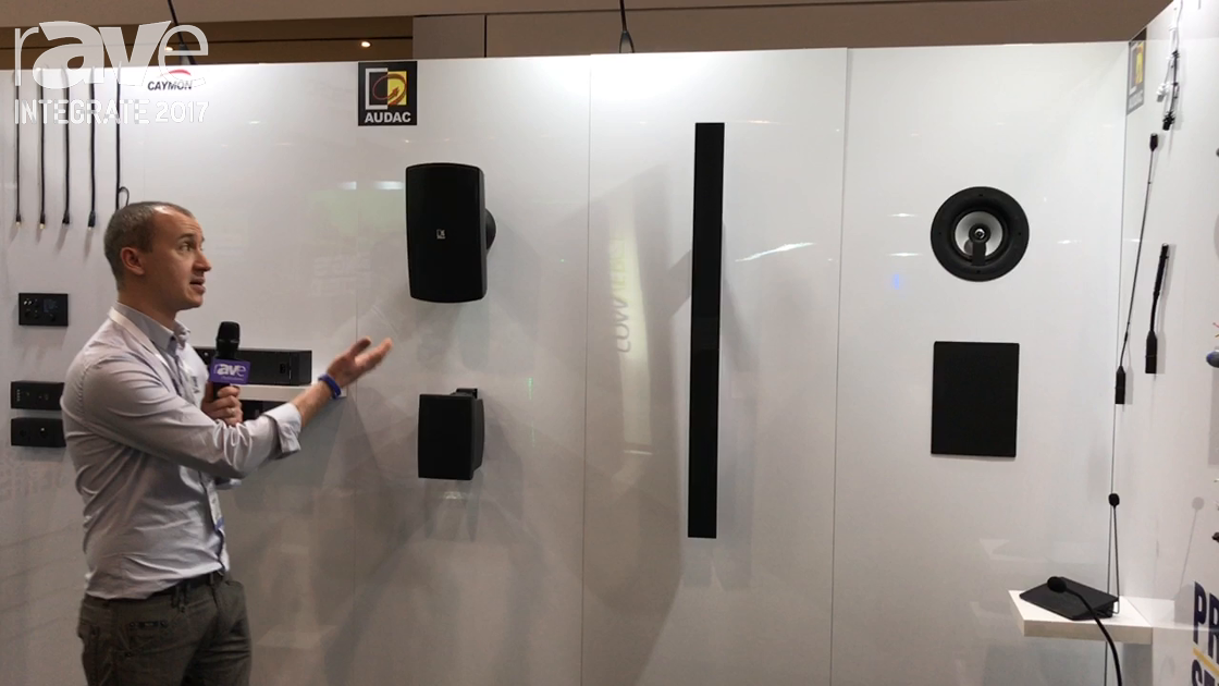 Integrate 2017: Audac Features the ATEO6 Speaker on the Audio Logistics Stand