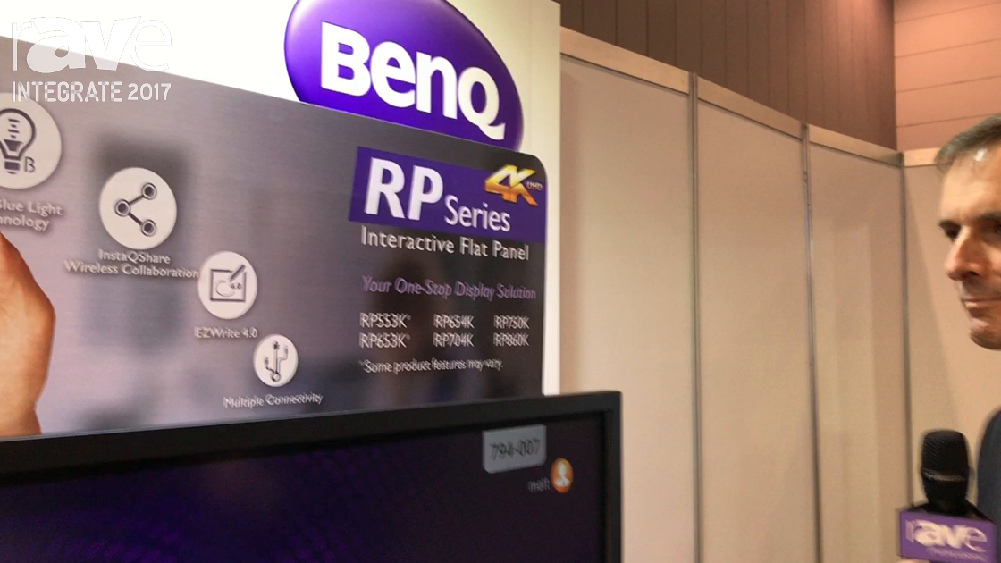 Integrate 2017: BenQ Adds the RP Series of Interactive Flatpanels on the Multimedia Technology Stand
