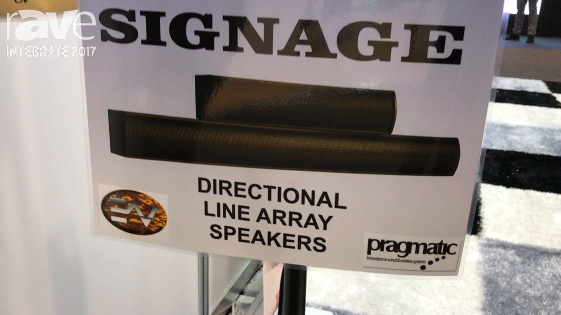 Integrate 2017: Pragmatic Showcases the Directional Line Array Speakers on the EAV Technology Stand