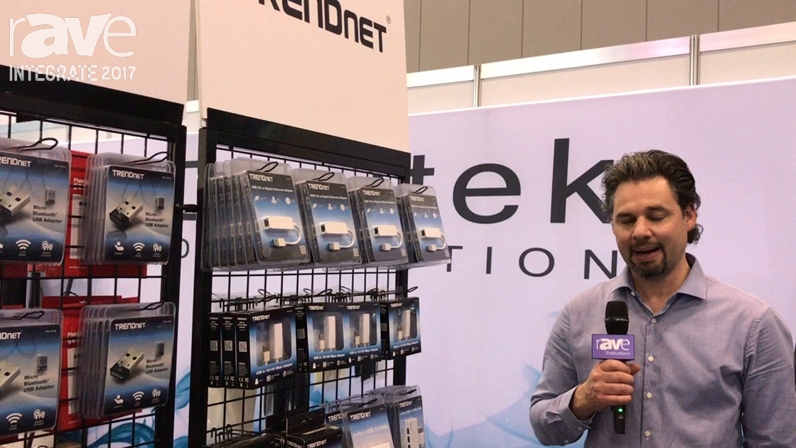 Integrate 2017: TRENDnet Shows the USB to Ethernet Adapter Range on the Dueltek Distribution Stand
