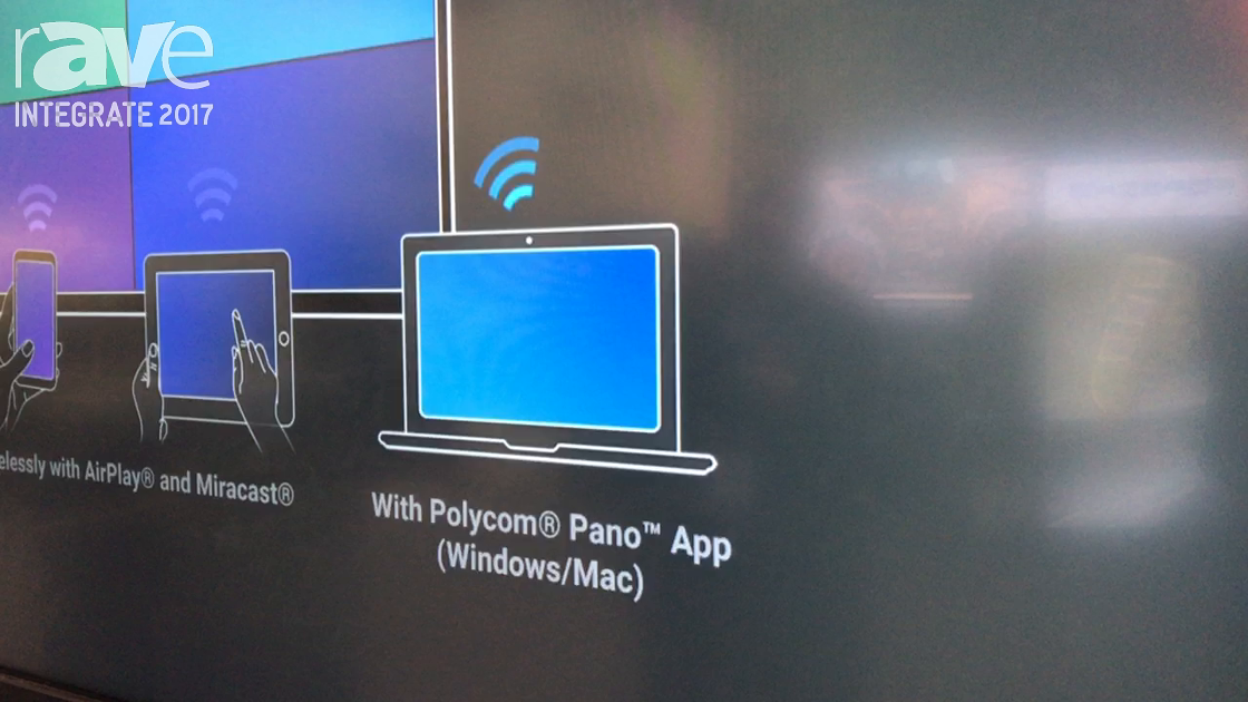 Integrate 2017: Polycom Showcases Its Pano Wireless Presentation Product on the Ingram Micro Stand