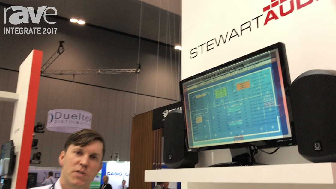 Integrate 2017: Stewart Audio Shows Plenum-Rated AV25-2 Amp, PoE Amps on the Madison Technogies Stan
