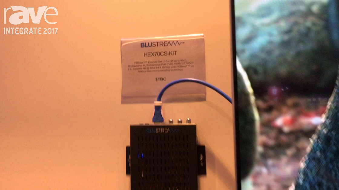 Integrate 2017: BluStream Features the HEX70CS-KIT for Extending 4K60 Using HDBaseT