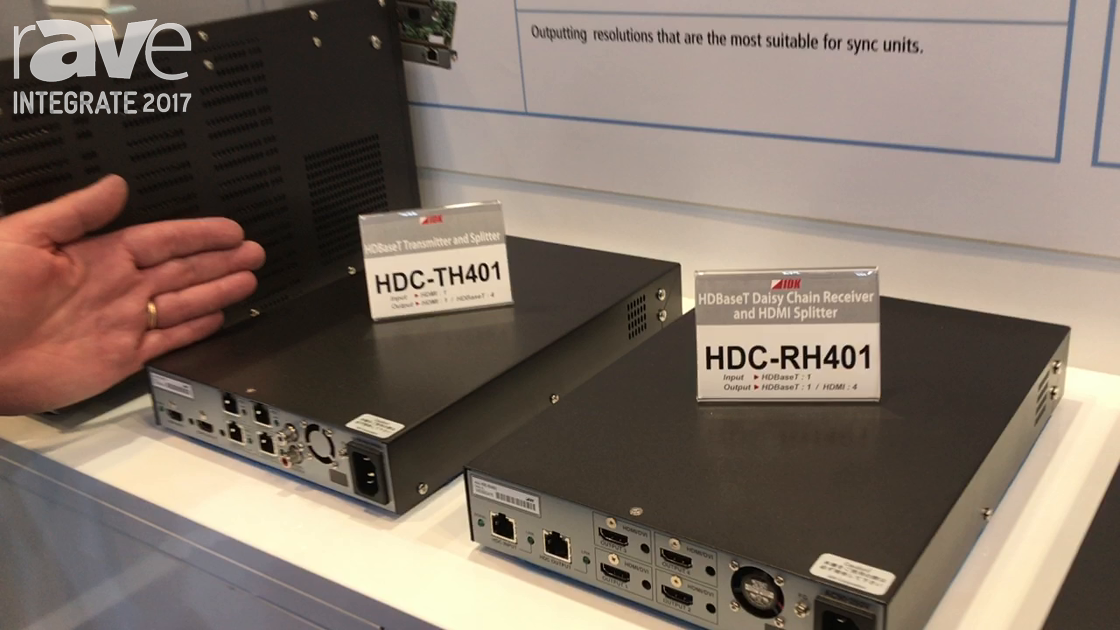 Integrate 2017: IDK Highlights Its HDBaseT Transmitter and Splitters on the AVglue Stand