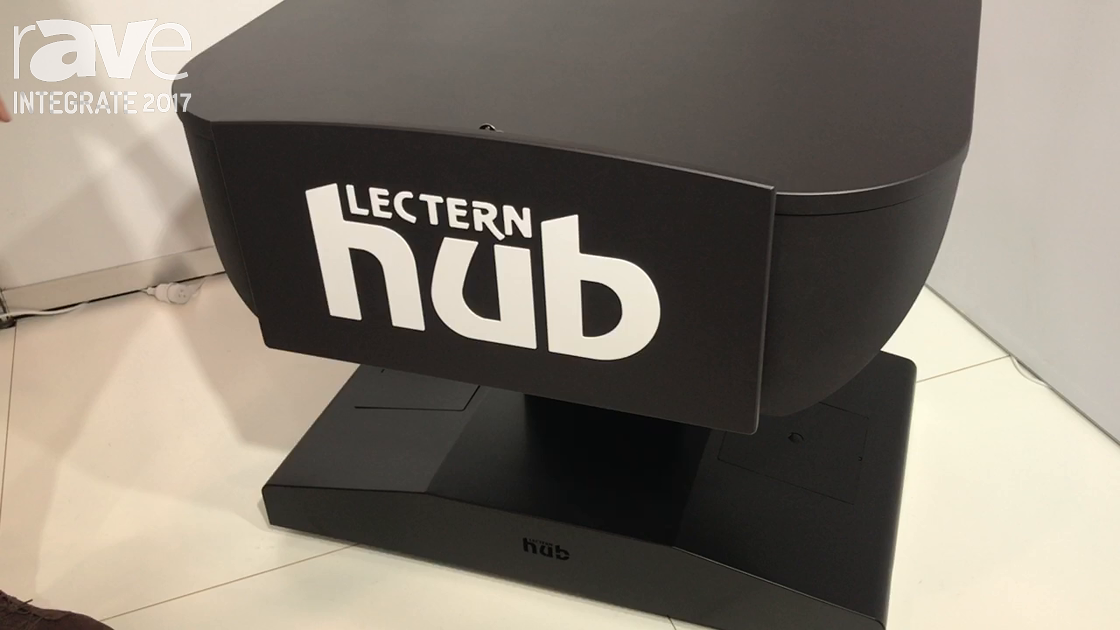 Integrate 2017: Lectern Hub Showcases Its Portable MML1 Multimedia Lectern With Casters