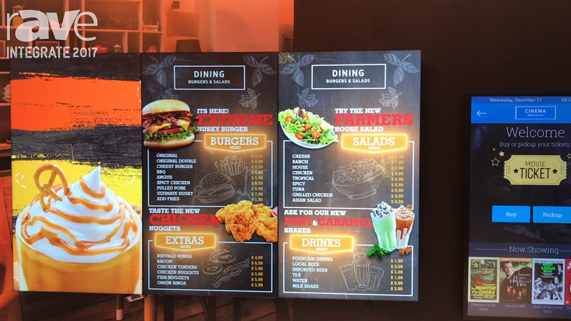 Integrate 2017: Samsung Highligths Its UHF-E Series of Quick Service Restaurant Displays