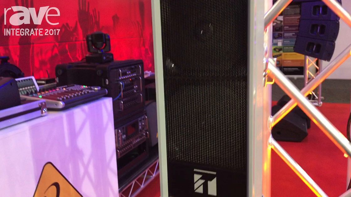 Integrate 2017: TOA Electronics Shows Column Horn Array Speaker on the Australis Pro Audio Stand